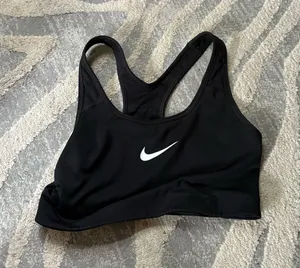 Nike dri fit women’s black sports bra s thumbnail 1