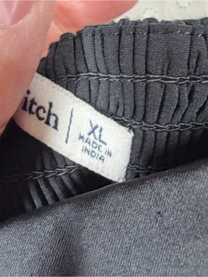 Abercrombie & Fitch Black Satin Spaghetti Strap Smocked Camisole Top thumbnail 3
