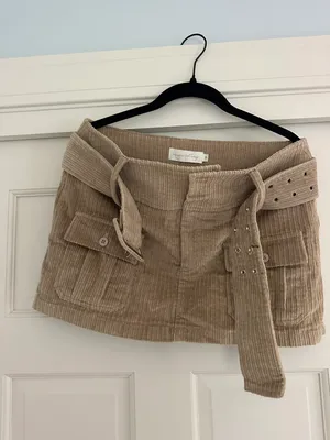 Isabelle’s Cabinet Tan Corduroy Skirt thumbnail 5
