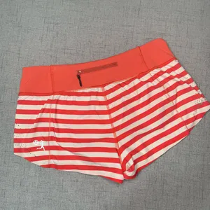 Lululemon Run Light As Air Short Fearless Red Waldo Stripe 2012 Seawheeze Size 8 thumbnail 7