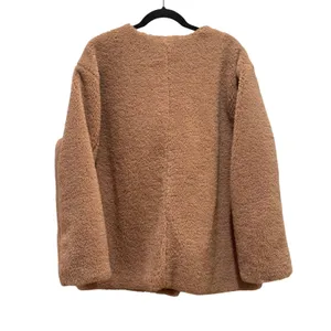 NEW J.Crew Teddy Sherpa Toggle Coat Women XL‎ Tan Excellent CD825 Faux Fur $268 thumbnail 4