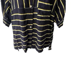 Intimately Free People Size XS Navy‎ Blue High Low Striped Blouse Tunic thumbnail 5