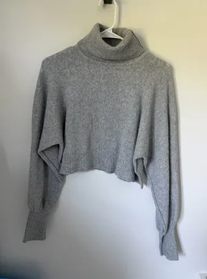 Urban Outfitters Grey Turtleneck Sweater thumbnail 1