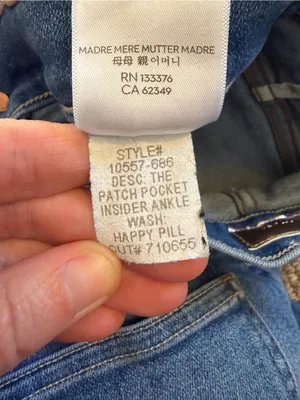 Mother Denim Patch Pocket Insider Ankle Happy Pill Wash thumbnail 6
