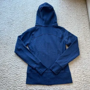 Lululemon Scuba Hoodie Light Cotton Fleece Full Zip Blue 6‎ thumbnail 5