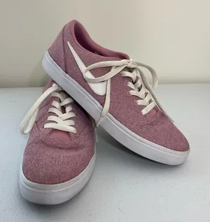 EUC Nike‎ women’s pink SB check solar elemental canvas tie fashion sneakers 10 thumbnail 1