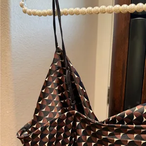 Banana Republic Brown Strappy Midi Dress w Slit thumbnail 5