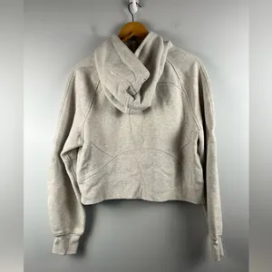 Lululemon LW3DUSS Scuba Oversized Half-Zip Hoodie in Grey size Medium/Large thumbnail 4