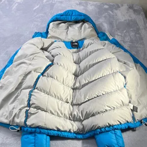 The North Face 700 Down Puffer Jacket‎ Womens [Size] Blue Quilted Hooded Fall thumbnail 5