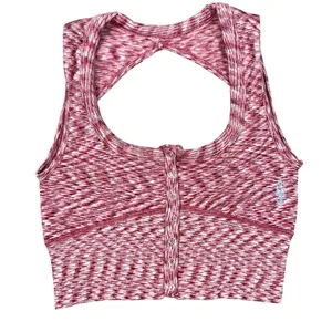 Nwot Free People Fp Movement Red Cropped Button Up Top thumbnail 3