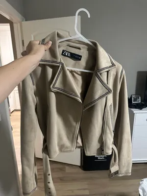 Zara Suede Shearling Jacket thumbnail 1