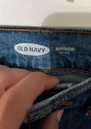 Old Navy boyfriend fit denim jean shorts thumbnail 2