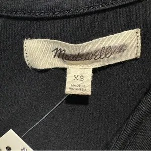 NWT Madewell‎ Tank Thong Bodysuit NO414 Minimalist Stretch XS Black thumbnail 5
