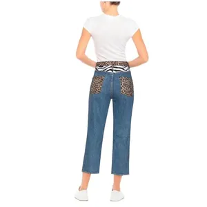 Alice + Olivia Amazing Animal Print High Rise Jeans Size 28 NWT thumbnail 7