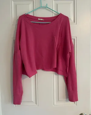Altar’d State Thermal Top Pink thumbnail 1