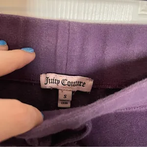 Juicy Couture Y2K Velour Track Pants Sweatpants Sz Small Purple thumbnail 7