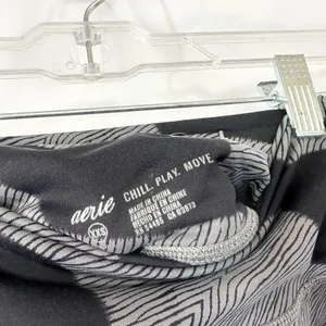 Aerie XXS Leggings Black High Waisted Athletic Chill Play Move Athleisure 1437 thumbnail 7