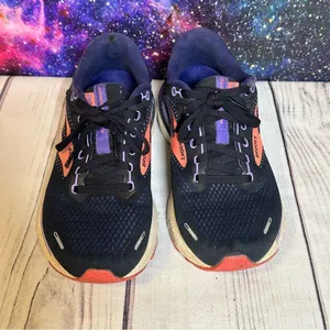 Brooks Adrenaline GTS Women Sz 8 D Black/Purple Athletic Sneaker ​​Running Shoes thumbnail 8