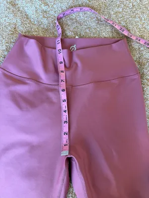 NEW Peloton Solid Flex Leggings Pink‎ Activewear Workout Gym Cycling Pants NWT thumbnail 7