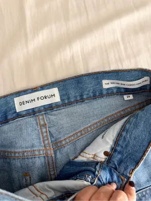Aritzia denim forum 90s mini denim skirt size 26 thumbnail 2