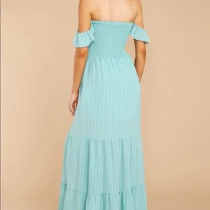 ✨ Red Dress Boutique ABOVE AVERAGE AQUA STRIPE MAXI DRESS✨ thumbnail 6