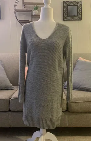American Eagle Grey Sweater Dress thumbnail 1