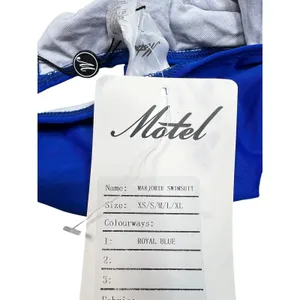 Motel Marjorie One Piece Halter Swimsuit in Royal Blue Size Small NWT thumbnail 6