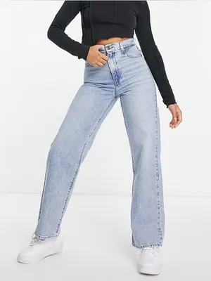 Levi’s High Waist‎ Straight Leg Jeans Light Blue Women Size 29 thumbnail 1