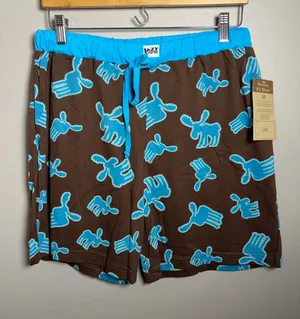 Lazy One PJ Shorts brown with moose print NWT thumbnail 1