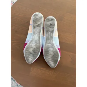 Kelly & Katie Striped Knit Pointed Toe Ballet Flats Washable Pink Blue 7M thumbnail 5