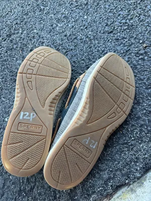 Sperry Women’s 9M Boat Shoes Navy Tan Striped Slip On thumbnail 7