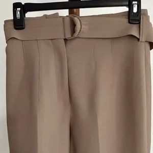 Mango Trousers Slacks Dress Pants for Women Tan Khaki thumbnail 2