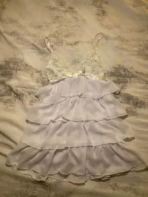 Dreamgirl Bridal Bliss Chiffon Tiered Babydoll Chemise thumbnail 3