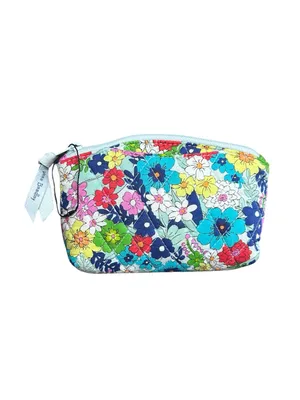 NWOT Vera Bradley Floral Cosmetic Makeup Bag w Mirror Travel Pouch thumbnail 3