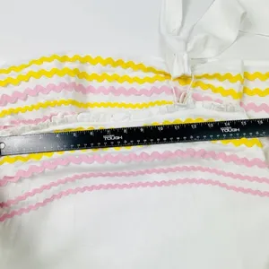 Lisa‎ Marie Fernandez x Target White Ric Rac Linen Mini Dress Size XXS thumbnail 11