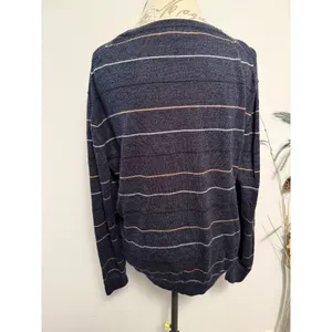 BANANA REPUBLIC‎ Women's Sweater Long Sleeve Striped 100% Merino Wool Size XL thumbnail 3