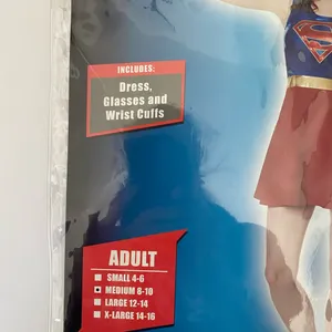 NWT $44.99 Superman Dress Women's Costume Size M thumbnail 3