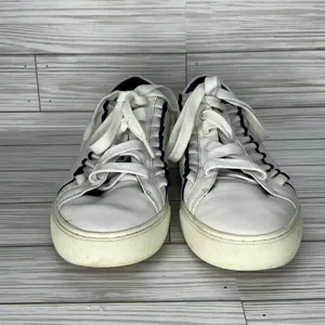 Tory‎ Burch Tory Sport Ruffle Sneakers Athleisure Chic Women White Navy Size 8 thumbnail 2
