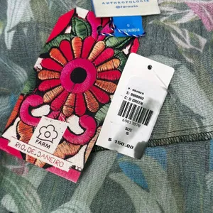 Anthropologie Farm‎ Rio Foliage Jungle Cutout Cover-Up In Dark Green Size Small thumbnail 10