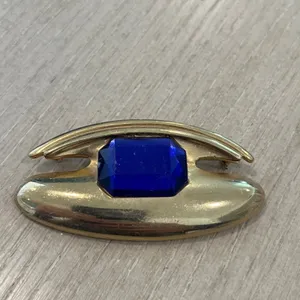 Vintage M Jent Brooch Blue thumbnail 2