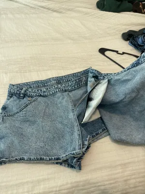 Denim Skort Shein thumbnail 5