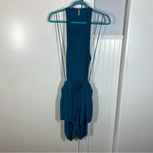 FP Movement Blissed Out Romper size medium in teal‎ Blue summer spring vacation thumbnail 3