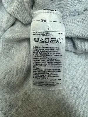 Gap Button Up Light Grey Blouse Size Large thumbnail 6
