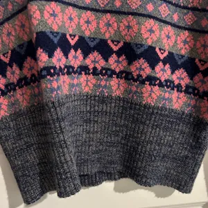Altar’d State Fair Isle Sweater Pink Gray Size S thumbnail 4
