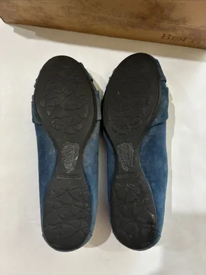 Born Navy Suede Knotted Toe Ballet Flats Blue Size 7 thumbnail 4