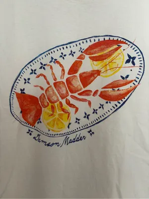 Damson Madder x Anthropologie Plate de Homard Shrunken Graphic Tee 10 thumbnail 3