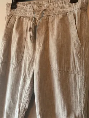 GAP Women's Light Gray 100% cotton  Drawstring Joggers S thumbnail 3