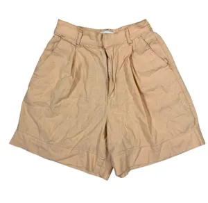 Abercrombie & Fitch Sloane Tailored Linen-Blend Shorts XXS Peach Pleated Summer thumbnail 1