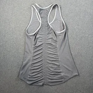 Lululemon Gray Runner Up Racerback Ruched Tank Women's X-Small Active Running thumbnail 6
