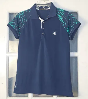 RLX Ralph Lauren Womens Navy Green Short Sleeve Polo Golf Shirt‎ Small thumbnail 1